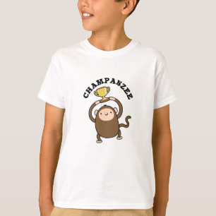 シャンパンジーおもしろいチャンピオンチンパンジー Tシャツ