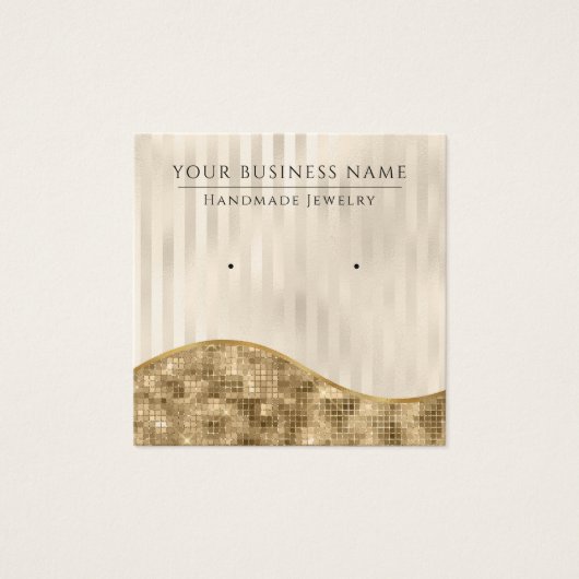 シャンパンストライプズグラムイヤリングディスプレイカード (正面)