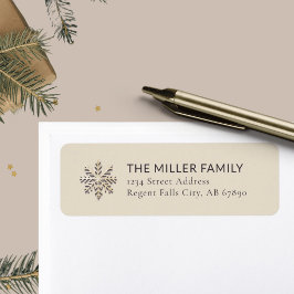 シャンパンスノーフレークライト住所 シール