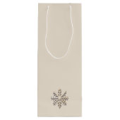 シャンパンスノーフレークワインバッグ ワインギフトバッグ (裏面)