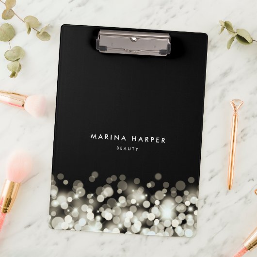 シャンパンスパークパーソナライズされた クリップボード