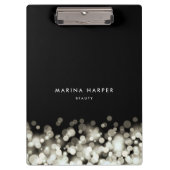 シャンパンスパークパーソナライズされた クリップボード (正面)