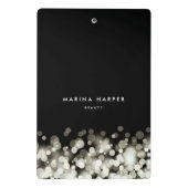 シャンパンスパークパーソナライズされた ミニクリップボード (裏面)