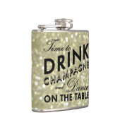 シャンパンスパークリー金ゴールドフラスコを飲む時間 フラスク (右)