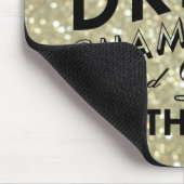 シャンパンスパークリー金ゴールドマウスパッドを飲む時間 マウスパッド (コーナー)