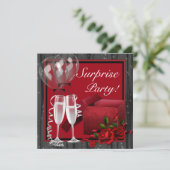シャンパンスパークルスレッドサプライズパーティー 招待状 (スタンド正面)