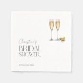 シャンパンスパークルパーティー ブライダルシャワー スタンダードカクテルナプキン (正面)