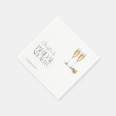 シャンパンスパークルパーティー ブライダルシャワー スタンダードカクテルナプキン (角)