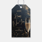 シャンパンタイムおめでとう新年 ギフトタグ (正面)