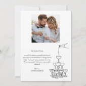 シャンパンタワーサンキューカード写真コラージュ サンキューカード (裏面)