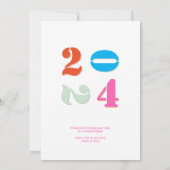 シャンパンタワーニューイヤーエブディナーカクテルバッシュ 招待状 (裏面)