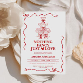 シャンパンタワーファンシーNothing Just 結婚 Love's 招待状