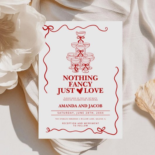 シャンパンタワーファンシーNothing Just 結婚 Love's 招待状