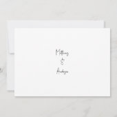 シャンパンタワーブラック婚約パーティIII 招待状 (裏面)