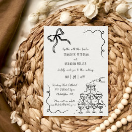 シャンパンタワー予測できな結婚ズ 招待状