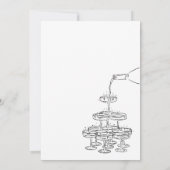 シャンパンタワー婚約パーティ 招待状 (裏面)