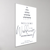 シャンパンタワー結婚ズゲストウェルカムシルバー金ゴールド 箔ポスター (レイダウン)