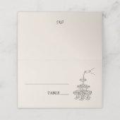 シャンパンタワー結婚ズプレイスセッティング プレイスカード (外部開封)