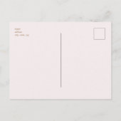 シャンパンタワー金ゴールド文字赤面婚約パーティ ポストカード (裏面)