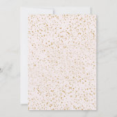 シャンパンタワー金ゴールド文字赤面婚約パーティ 招待状 (裏面)