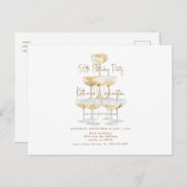 シャンパンタワー50thバースデーパーティー ポストカード (正面/裏面)