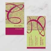 シャンパンダマスクモノグラム 名刺 (正面/裏面)