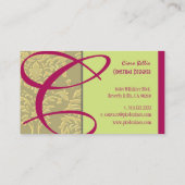 シャンパンダマスクモノグラム 名刺 (裏面)