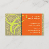 シャンパンダマスクモノグラム 名刺 (裏面)