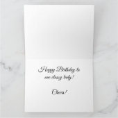 シャンパンテイスト誕生日カード カード (内部)