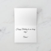 シャンパンテイスト誕生日カード サンキューカード (内部)