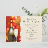 シャンパンディスコボール新年招待状 招待状 (スタンド正面)