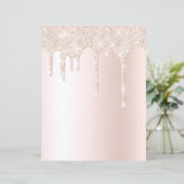 シャンパンディッピンググリッターエレガントスクラップブック紙 (スタンド正面)