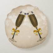 シャンパントーストクリームハート ラウンドクッション (裏面)