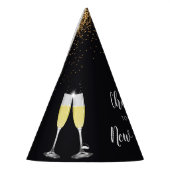 シャンパントーストグリッター大晦日 パーティーハット (左)