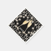 シャンパントーストストリングライトクラシック スタンダードカクテルナプキン (角)