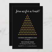 シャンパントーストニューイヤーズパーティー 招待状 (正面/裏面)