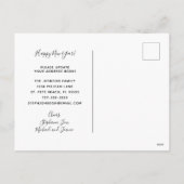 シャンパントーストニューイヤー新しいホームブルガンディアゲート シーズンポストカード (裏面)