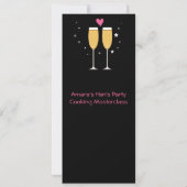 シャンパントーストバチェロレッテ招待状 招待状 (裏面)