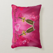 シャンパントーストピンクハート アクセントクッション (正面(垂直))