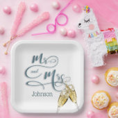 シャンパントースト夫人 ペーパープレート (パーティー)