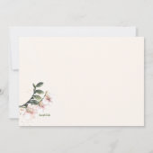 シャンパントースト婚約パーティ 招待状 (裏面)