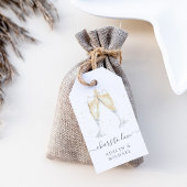 シャンパントースト応援ーを愛パーソナライズされたに ギフトタグ