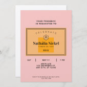 シャンパントースト招待状 招待状 (正面/裏面)