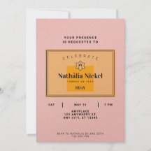 シャンパントースト招待状