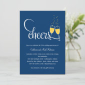 シャンパントースト ウェディング アニバーサリー 招待状 (スタンド正面)