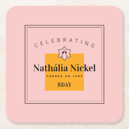 シャンパントースト スクエアペーパーコースター