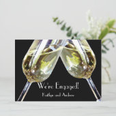 シャンパントースト/婚約発表 案内状 (スタンド正面)