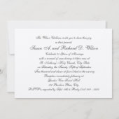 シャンパントースト/ 25周年記念 招待状 (裏面)