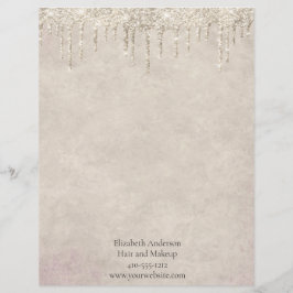 シャンパンドリッピンググリッタートレンディーグラムスタイリッシュ レターヘッド