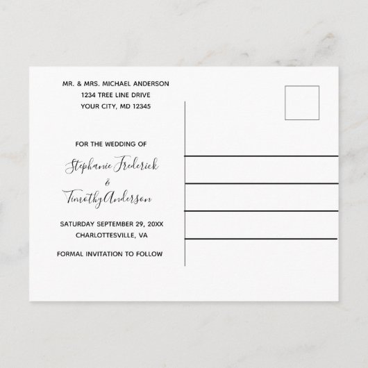 シャンパンドリッピンググリッタートレンディーグラム結婚ズ 案内ポストカード (裏面)